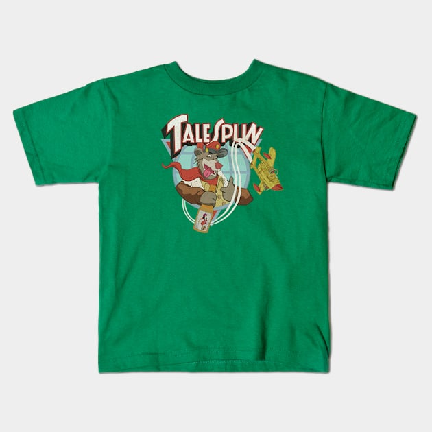 Tailspun Distressed Kids T-Shirt by BAHMcreations